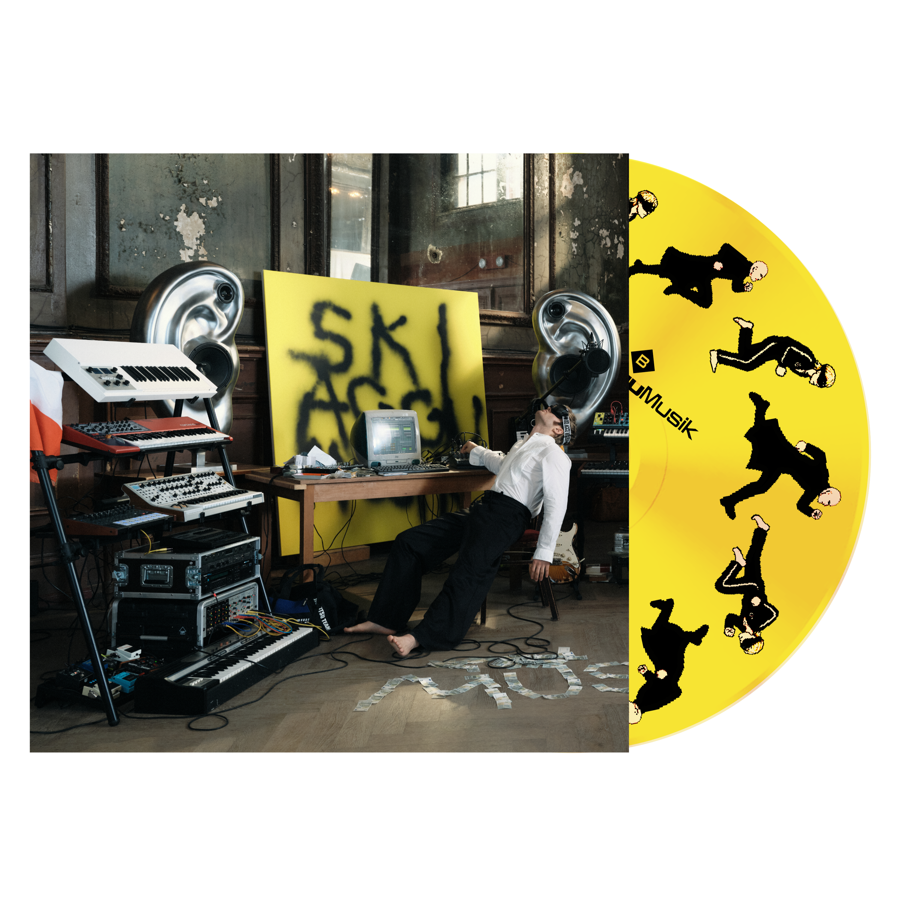Ski Aggu Ski Aggu Musik CD + Limitiertes Shirt mit “AUGE” Signatur + Sticker 442949