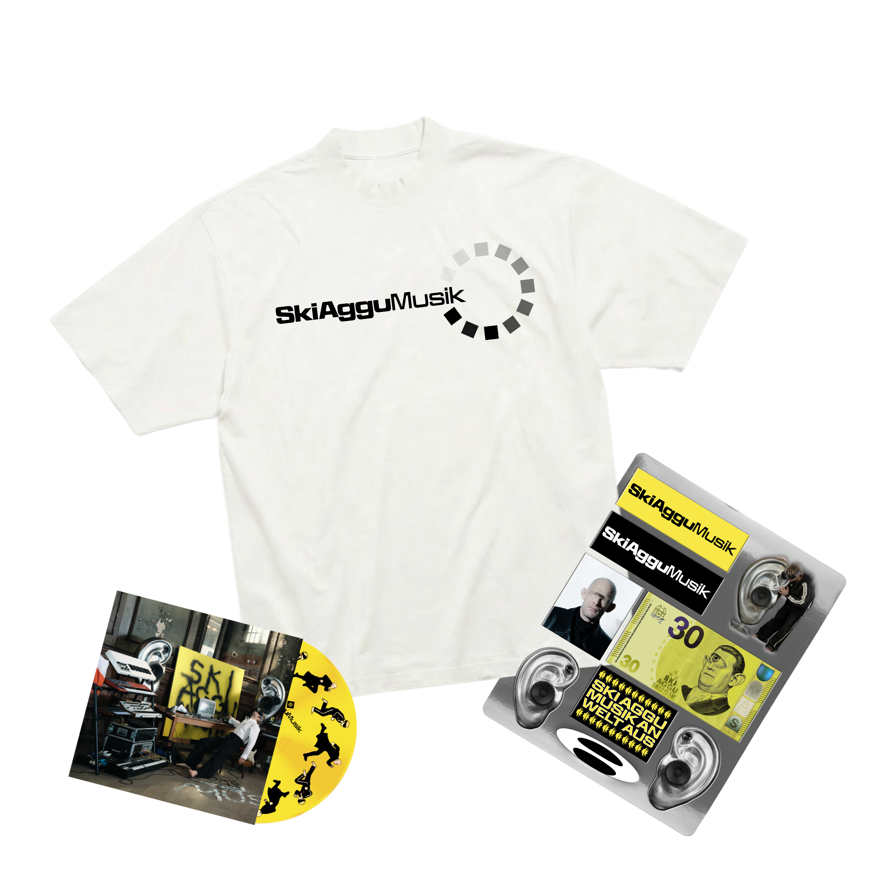Ski Aggu Ski Aggu Musik CD + weißes Shirt “Ski Aggu Musik” + Sticker 442717