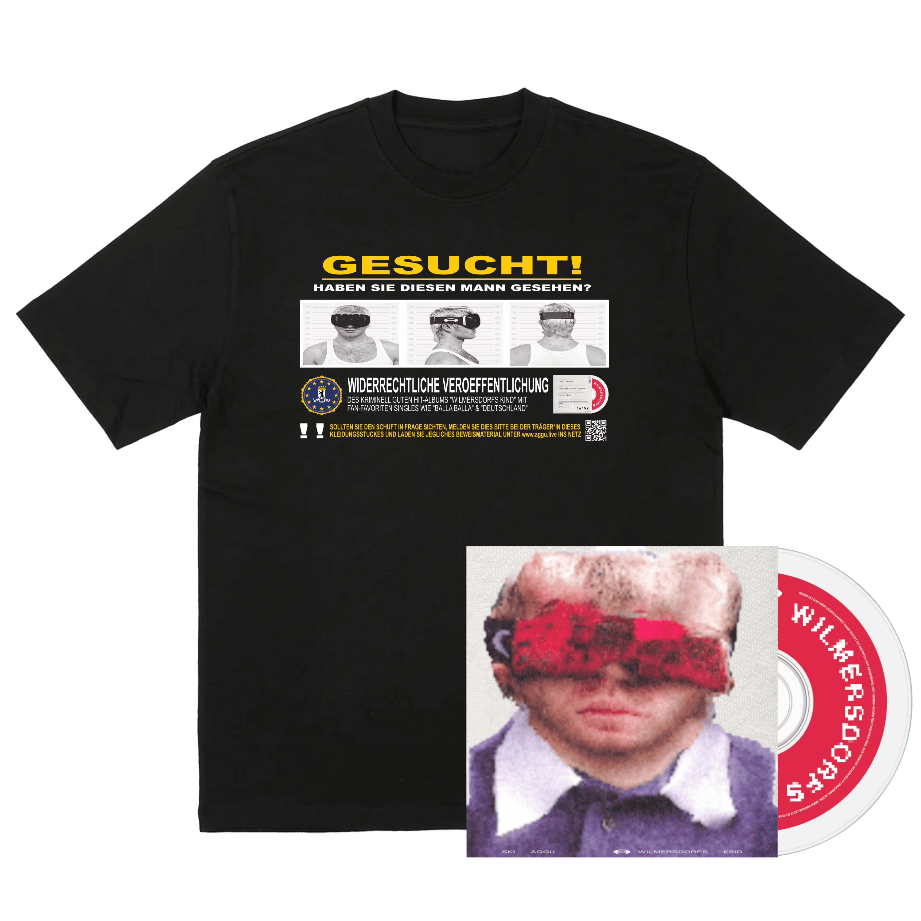 Ski Aggu Wilmersdorfs Kind CD + Ein’ Brecher T-Shirt 362764