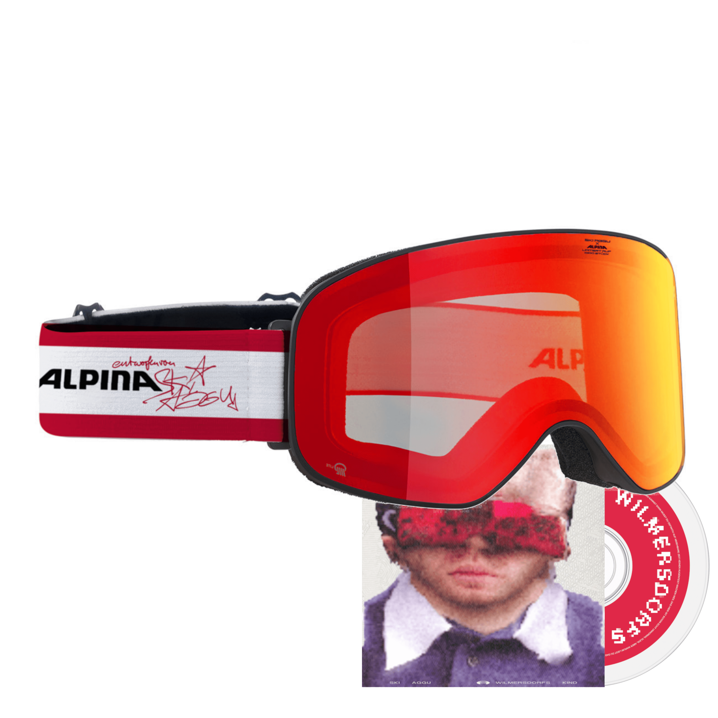Ski Aggu Wilmersdorfs Kind CD + Ski Aggu Skibrille rot (prod. by Alpina) 371327