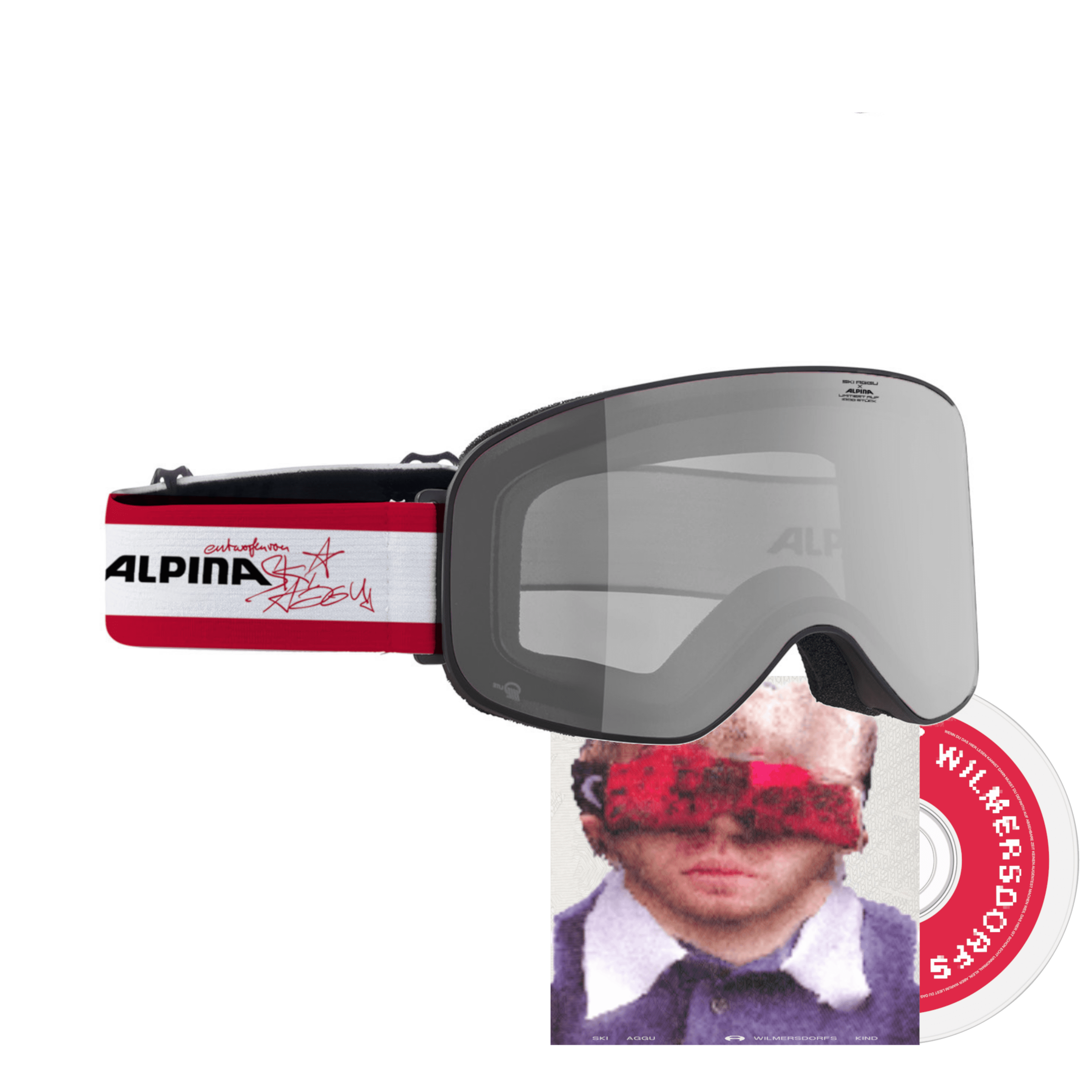 Ski Aggu Wilmersdorfs Kind CD + Ski Aggu Skibrille schwarz (prod. by Alpina) 371408