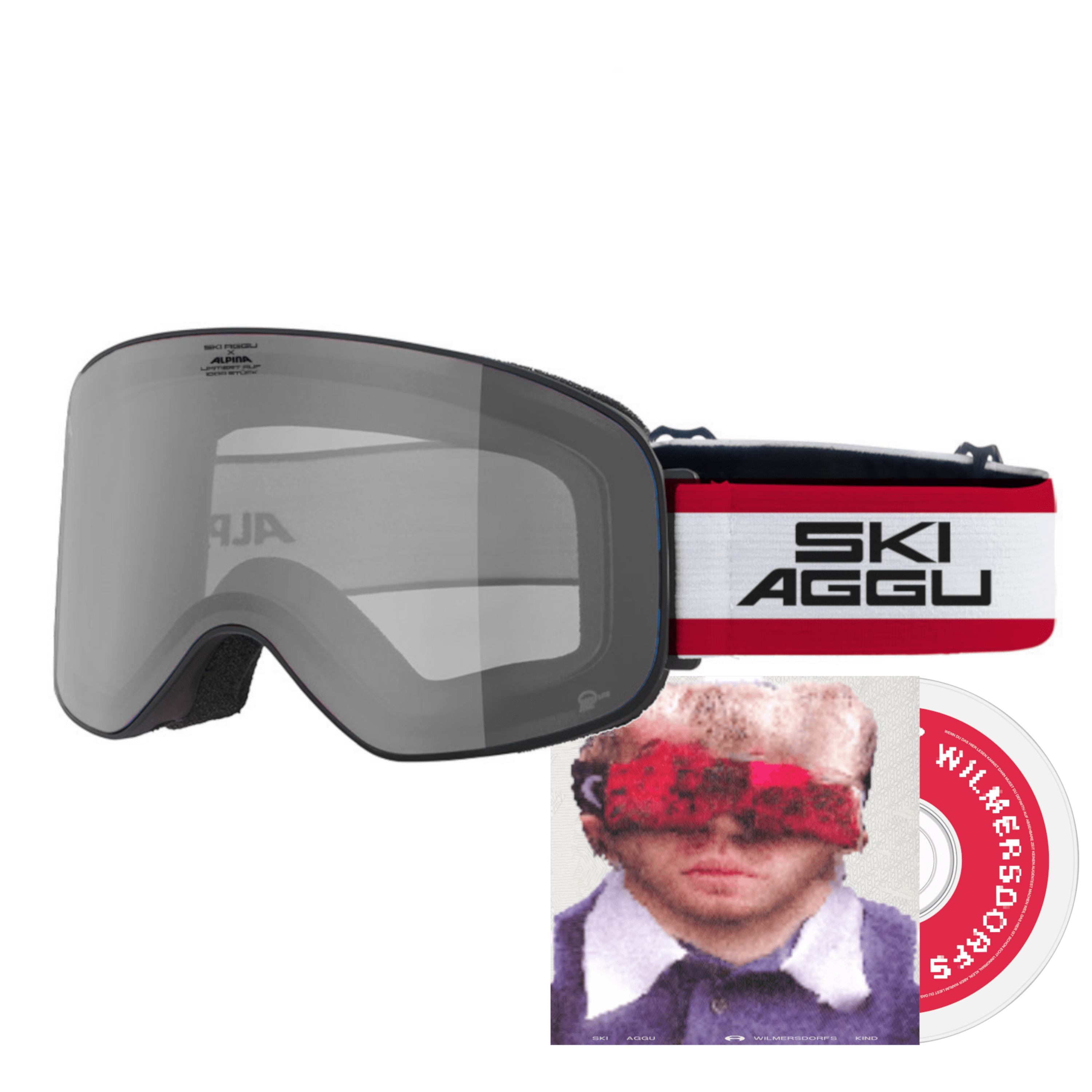 Ski Aggu Wilmersdorfs Kind CD + Ski Aggu Skibrille schwarz (prod. by Alpina) 371411