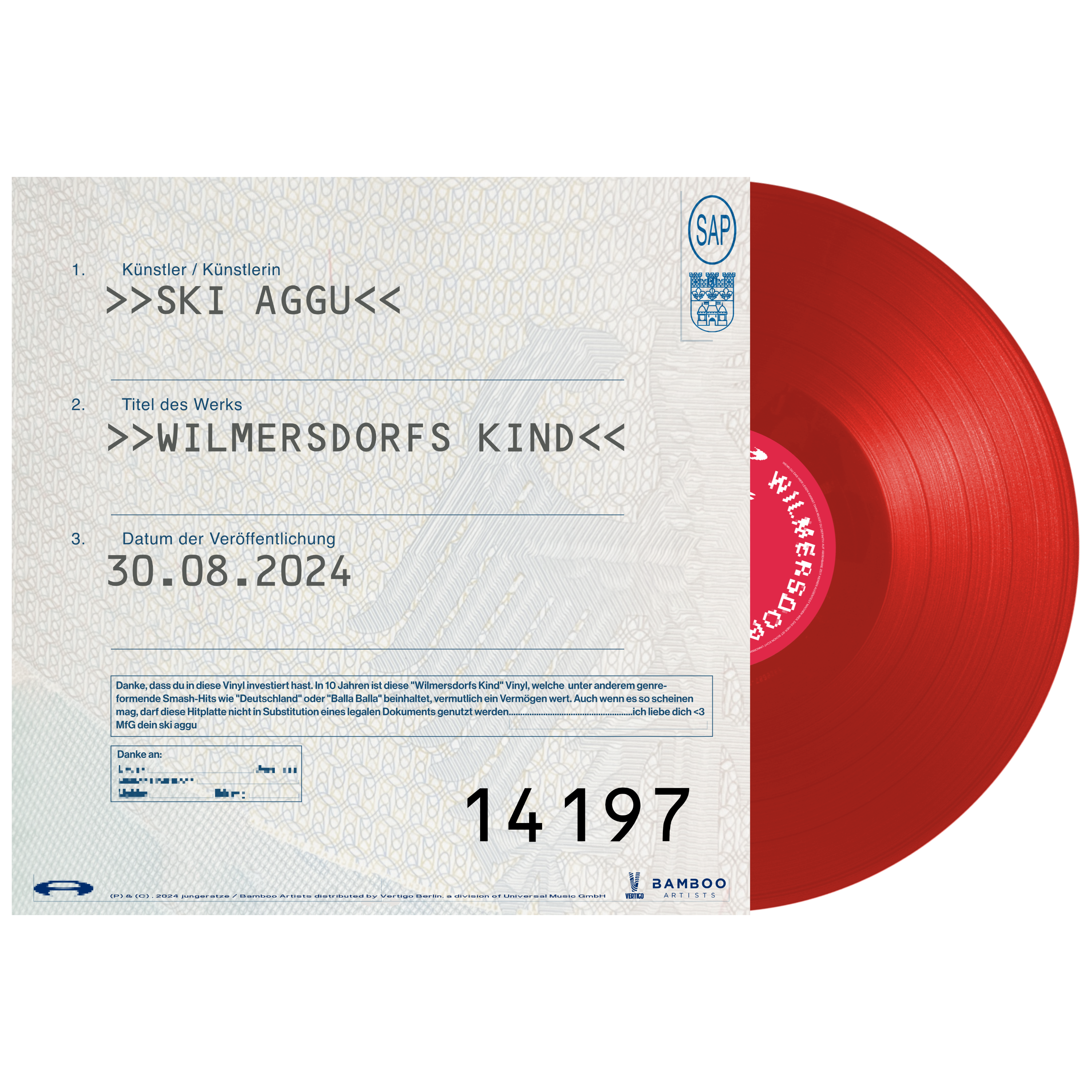 Ski Aggu Wilmersdorfs Kind Wilmersdorfs Kind Vinyl 362824